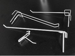 Гачки на торгову сітку (білі)